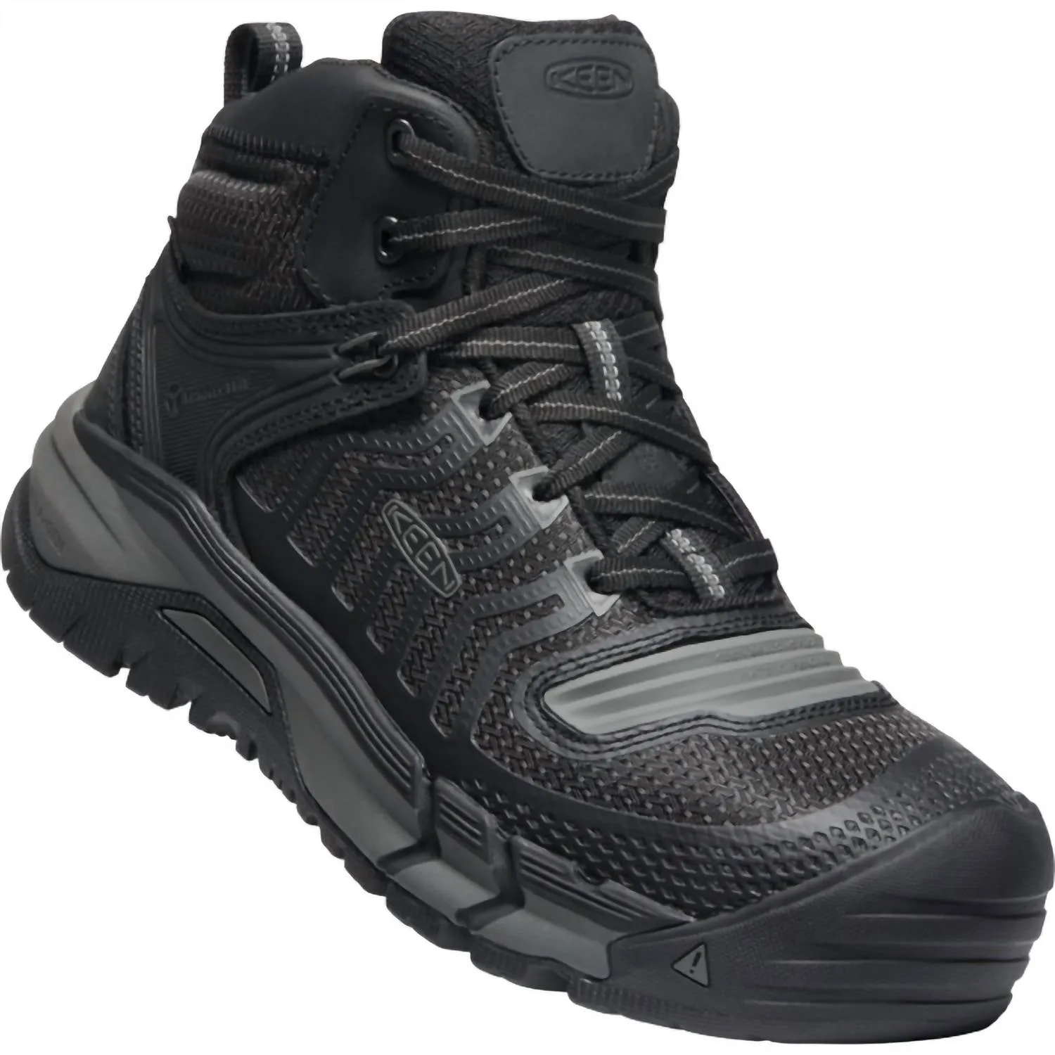 Men's Kansas City Mid Lace-Up Waterproof Work Boots - Carbon Fiber Toe In Black/ Grey
