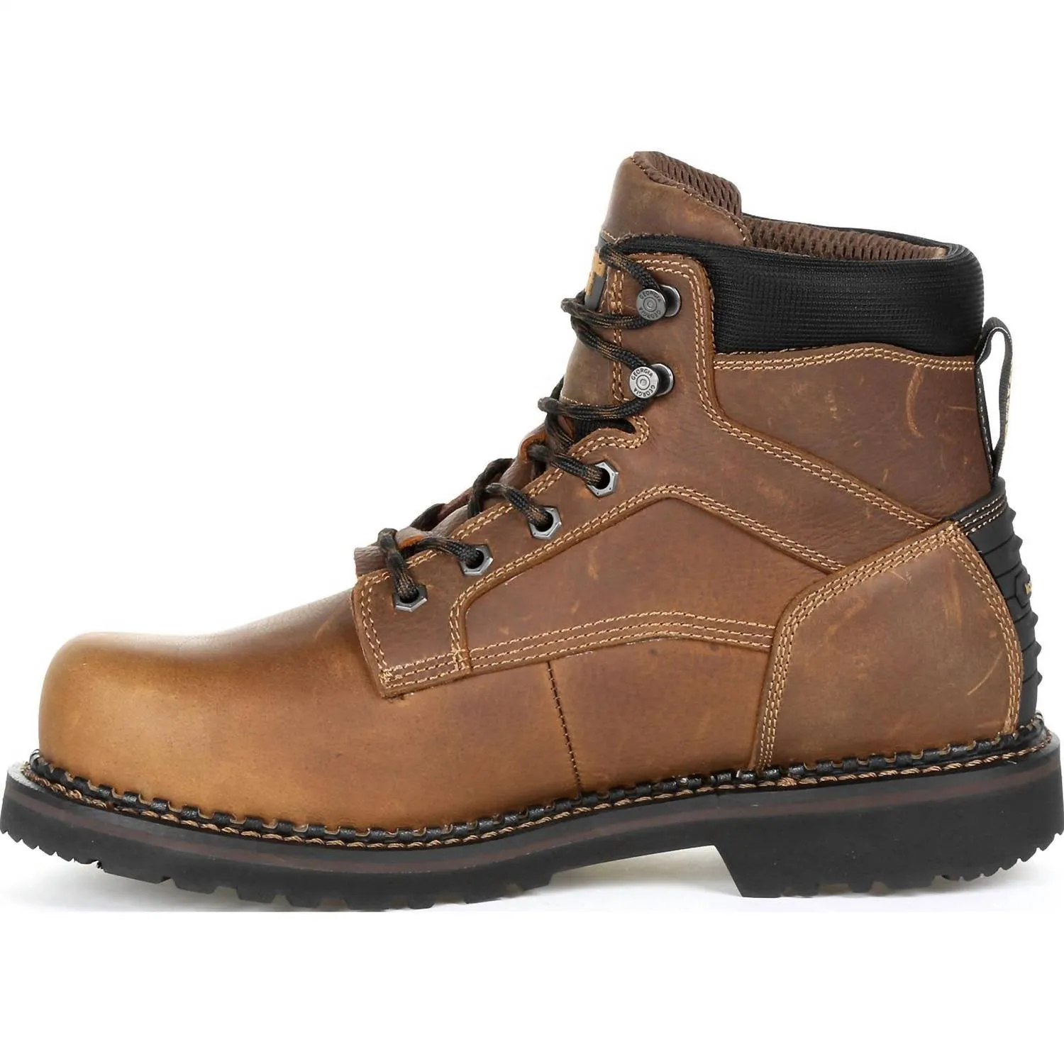 Men's Revamp Steel Toe Internal Met-Guard Waterproof Work Boot - Medium Width In Brown
