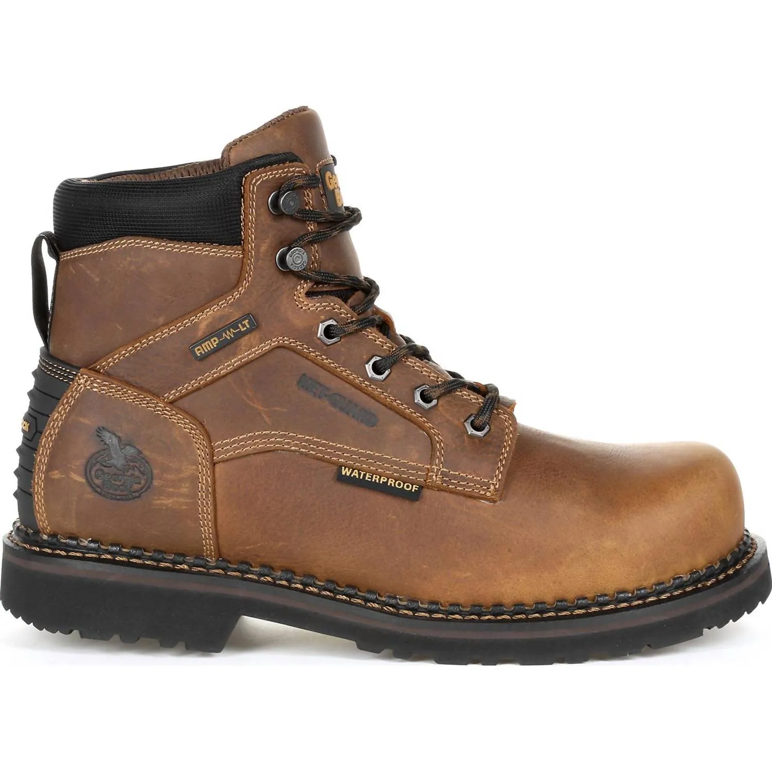 Men's Revamp Steel Toe Internal Met-Guard Waterproof Work Boot - Medium Width In Brown