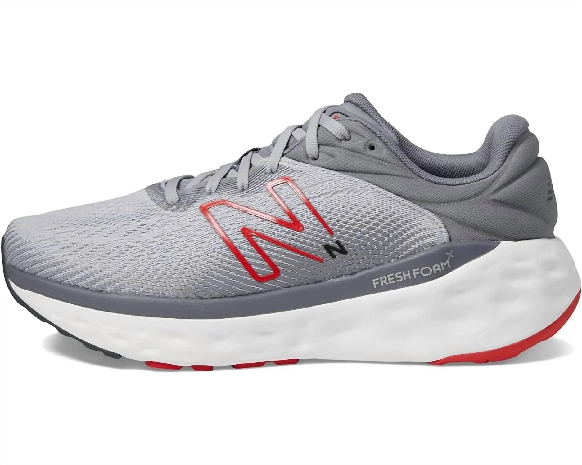 Men's Running Shoes ( D Width ) In Aluminum Grey/true Red
