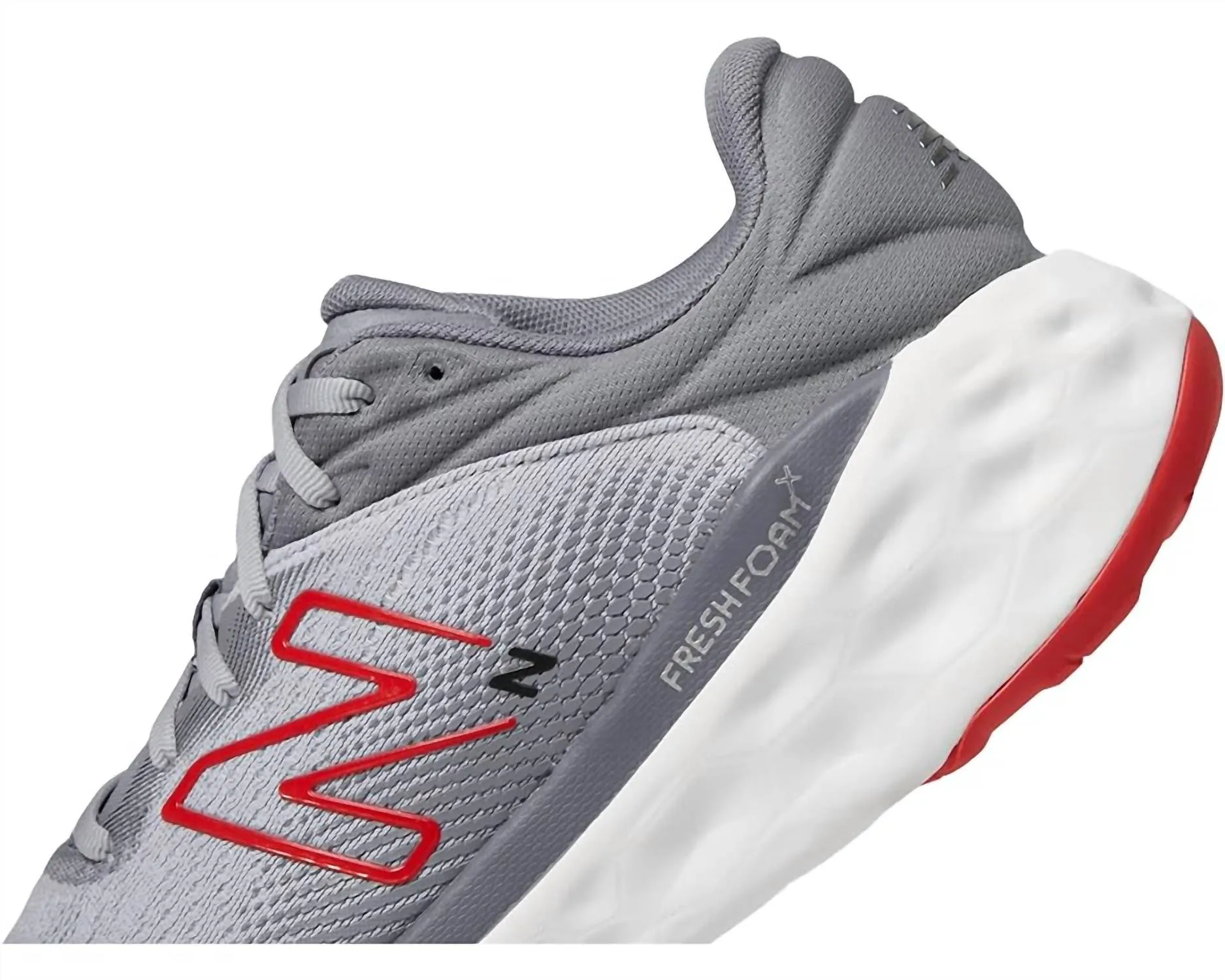 Men's Running Shoes ( D Width ) In Aluminum Grey/true Red