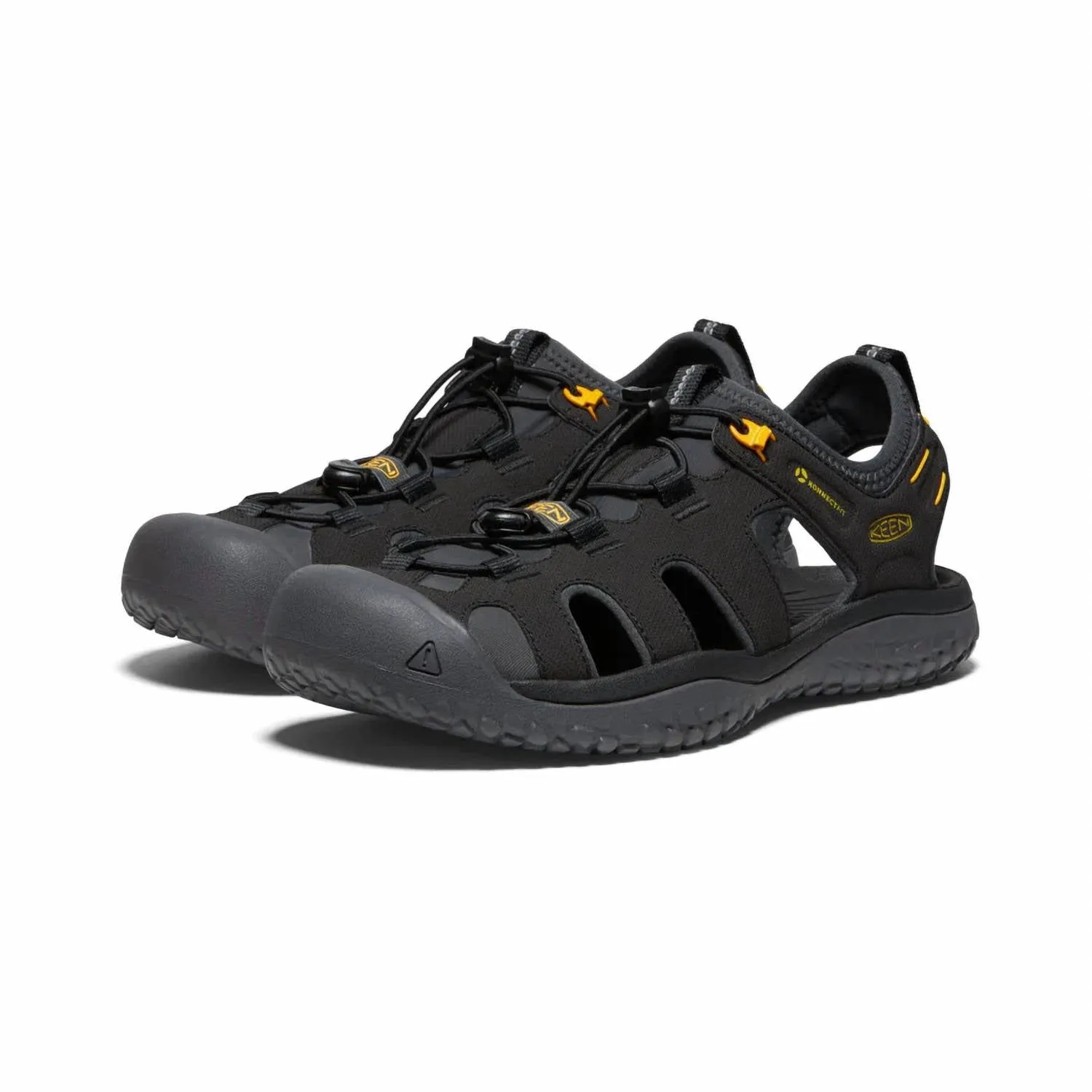 Men's Solr Sandal In Black/gold