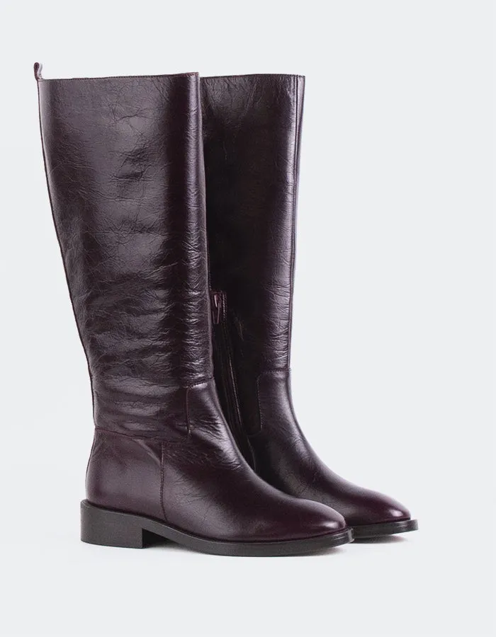 Moyle Burgundy Leather