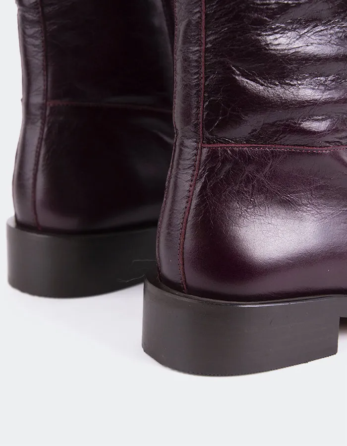 Moyle Burgundy Leather