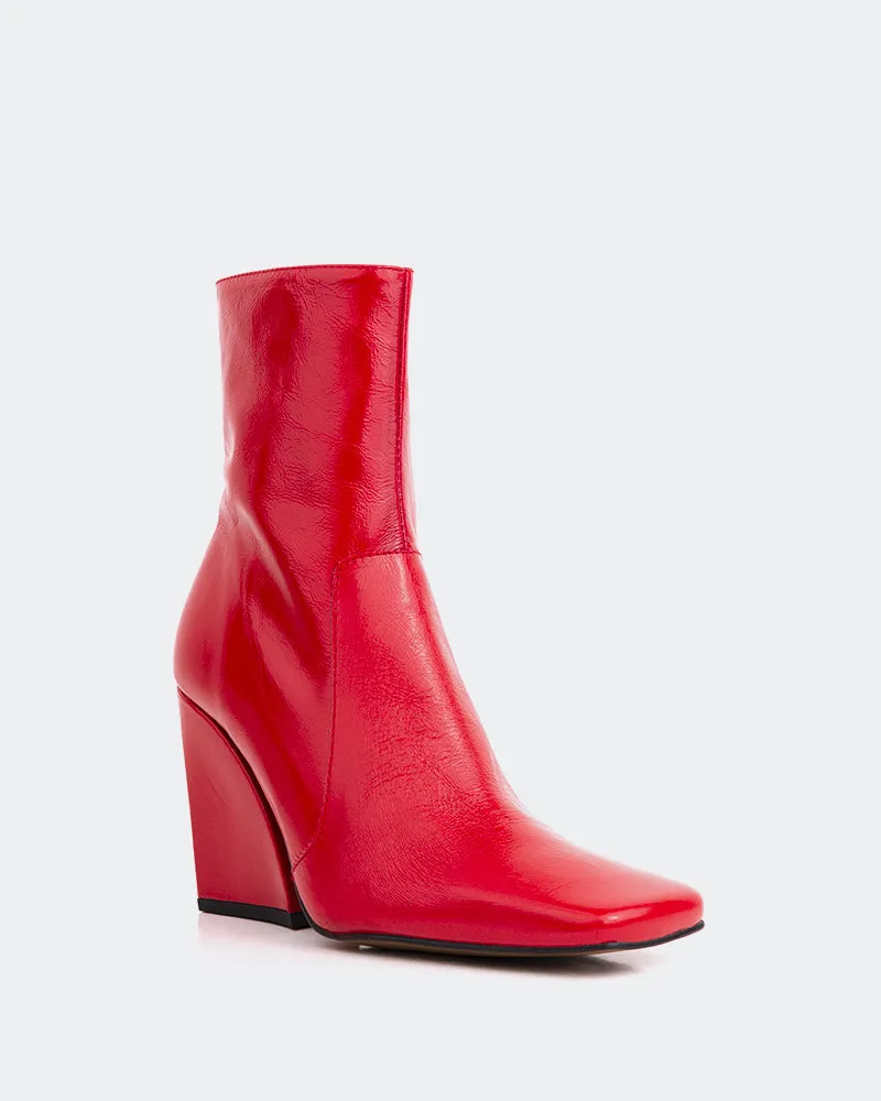 Nazaire Red Leather