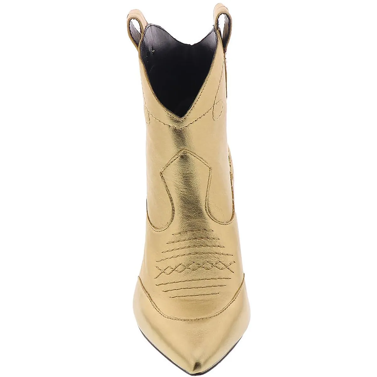 NELDA Womens Leather Pointed Toe Ankle Boots