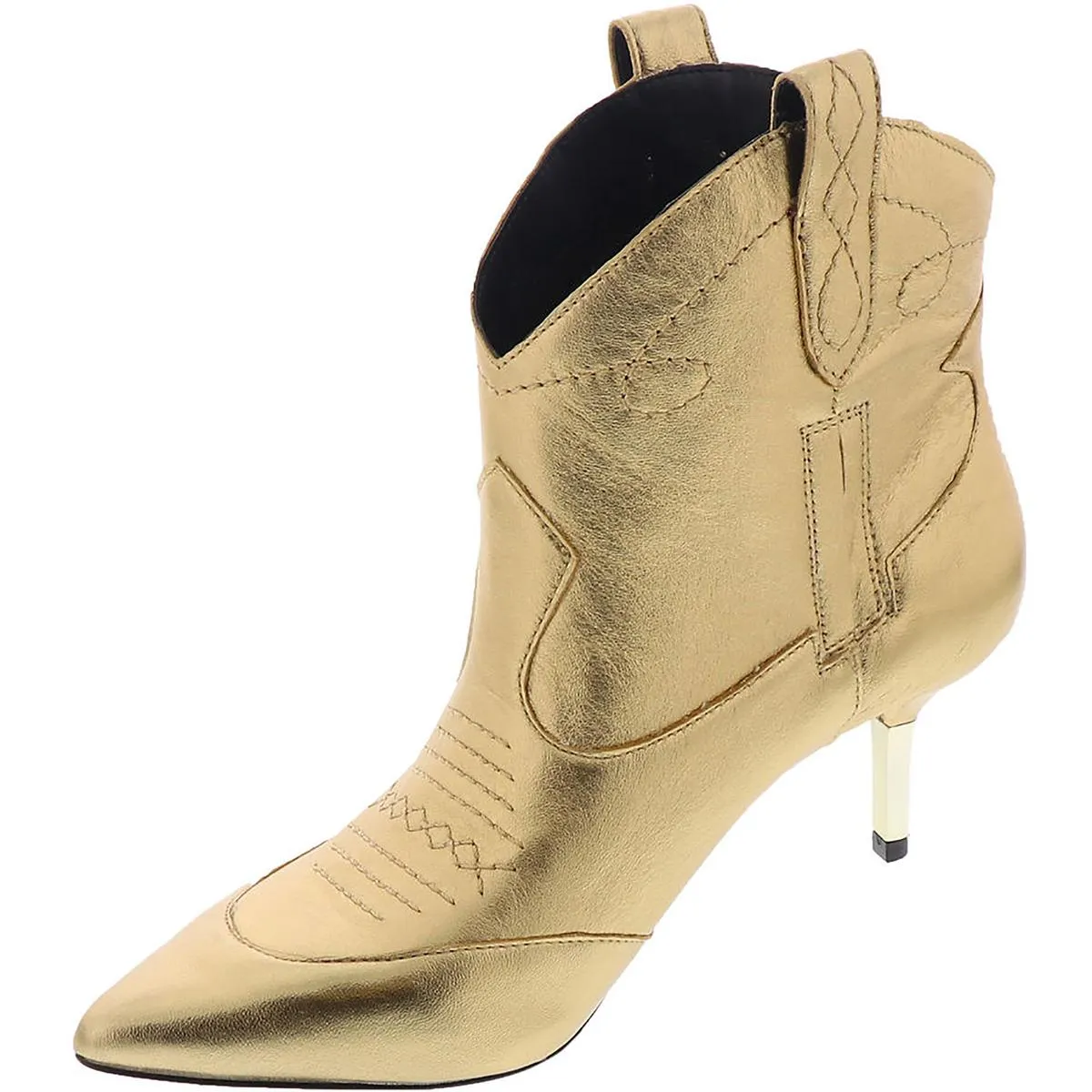 NELDA Womens Leather Pointed Toe Ankle Boots