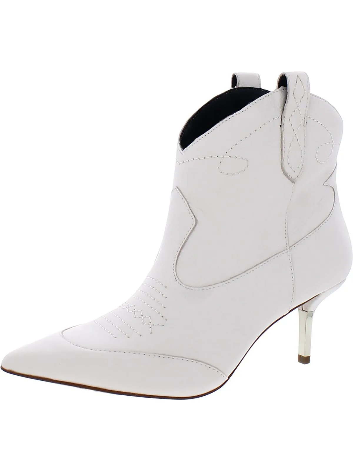 NELDA Womens Leather Pointed Toe Ankle Boots