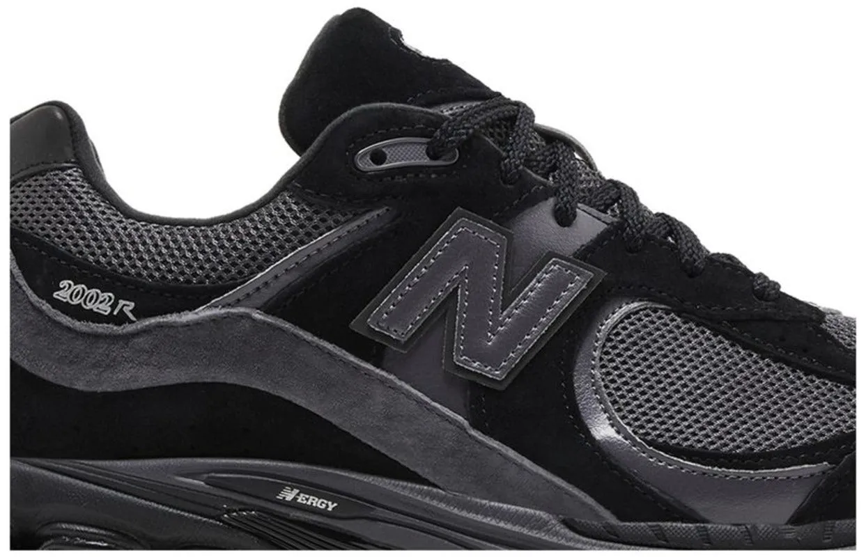 New Balance 2002R Black Dark Grey