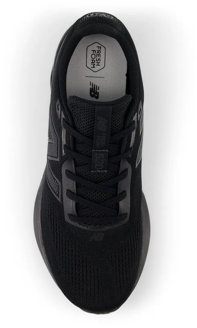 NEW BALANCE MEN'S 520 V9 TRIPLE BLACK RUNNING SHOES