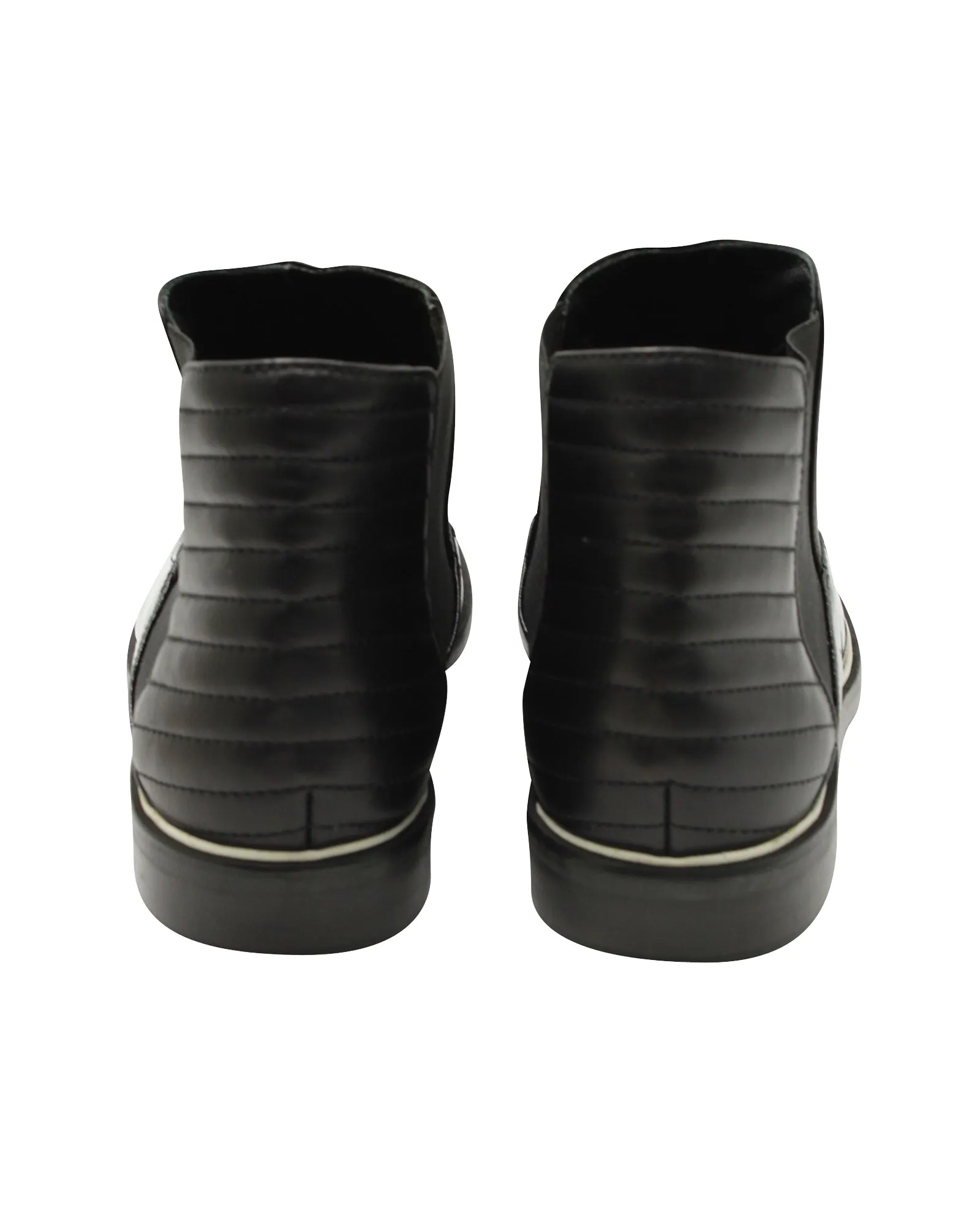 Nicholas Kirkwood Quilted Ankle Boots in Black Leather