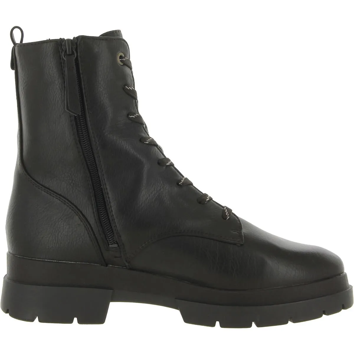 Ozzy Womens Faux Nubuck Lace-Up Combat & Lace-up Boots