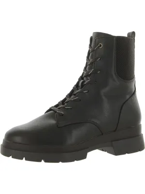 Ozzy Womens Faux Nubuck Lace-Up Combat & Lace-up Boots
