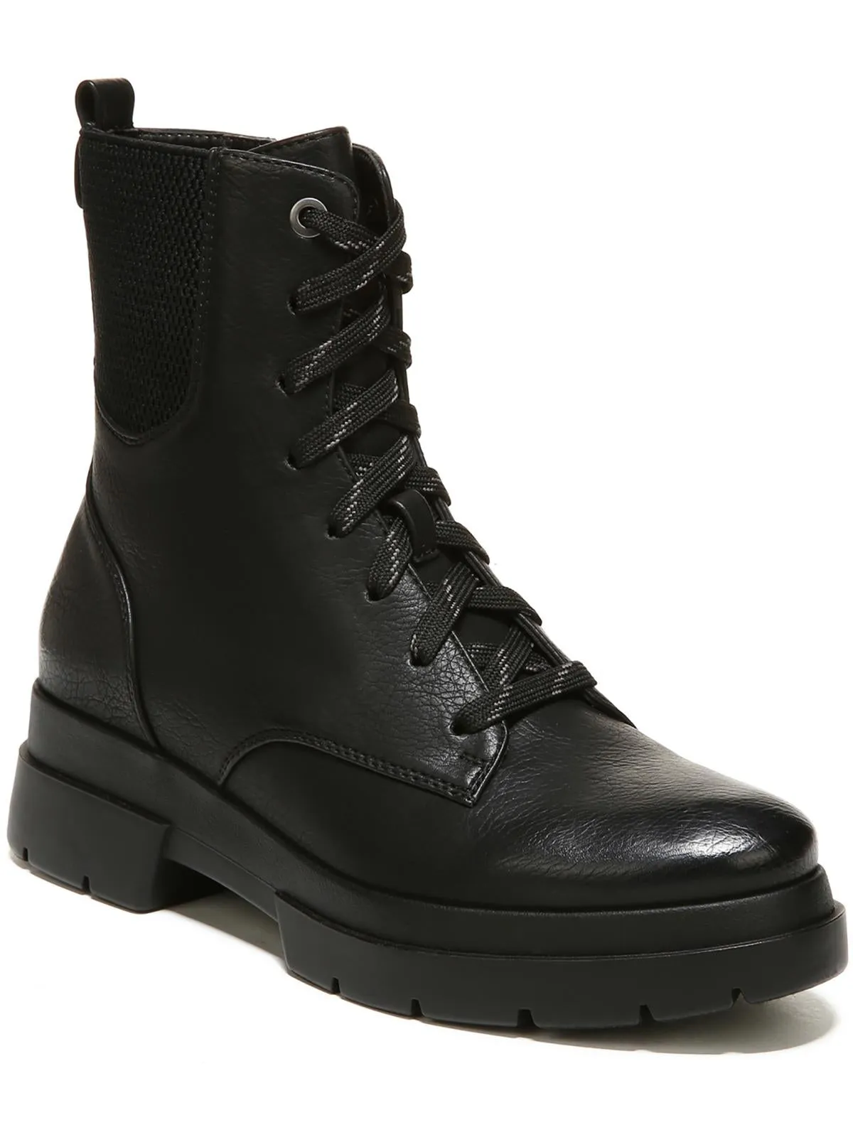 Ozzy Womens Faux Nubuck Lace-Up Combat & Lace-up Boots