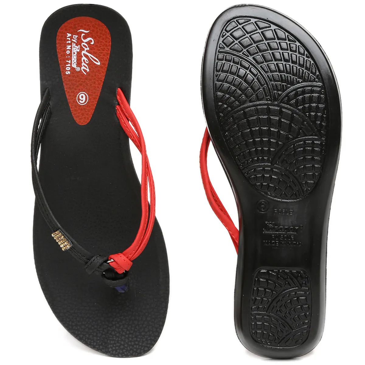 Paragon PU7105L Women Stylish Lightweight Flipflops | Comfortable soles| Casual & Trendy Slippers | Indoor & Outdoor