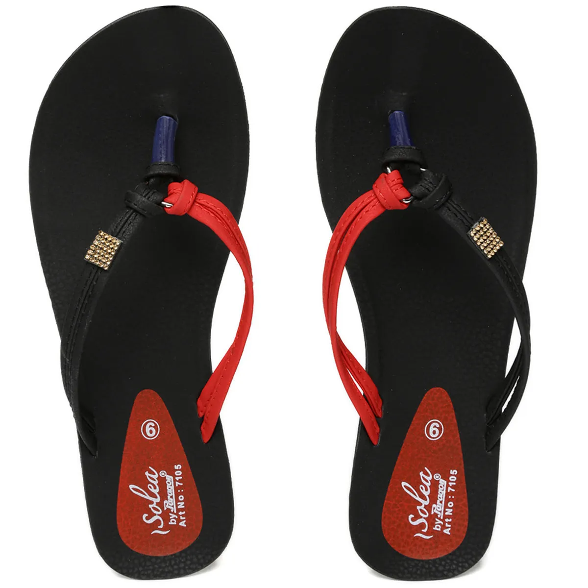 Paragon PU7105L Women Stylish Lightweight Flipflops | Comfortable soles| Casual & Trendy Slippers | Indoor & Outdoor