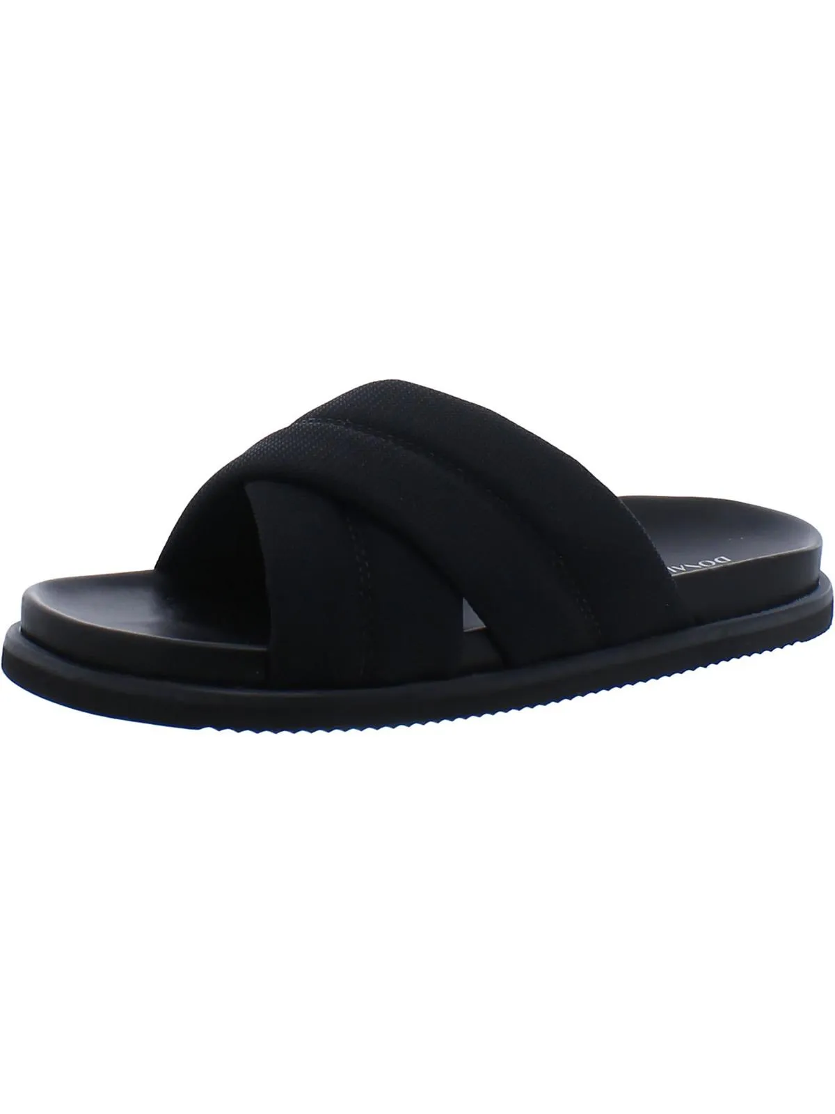 Park Mens Leather Slip-On Slide Sandals