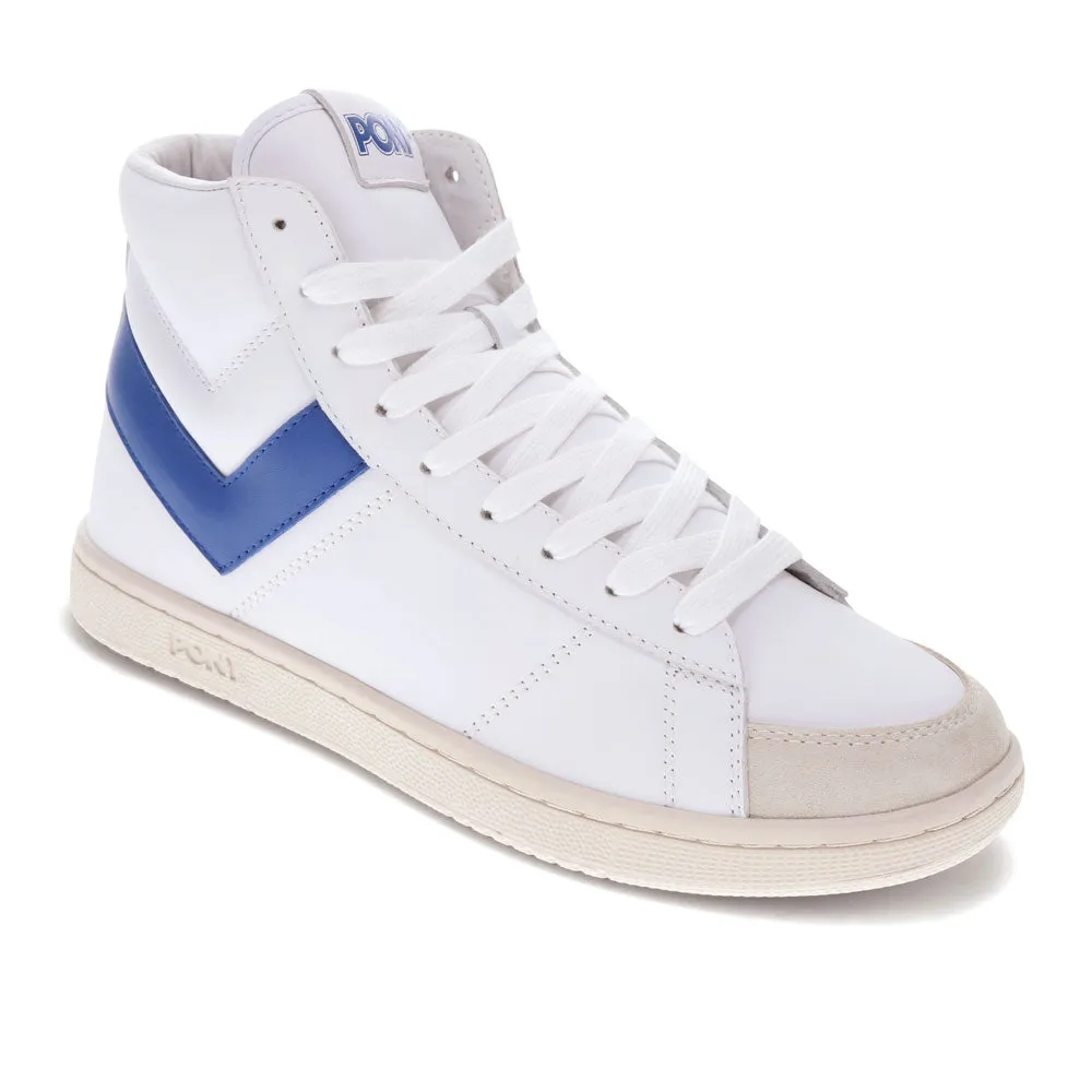 PONY Mens M-Pro High Genuine Leather and Suede Premium Lace Up Athletic Sneaker Shoe