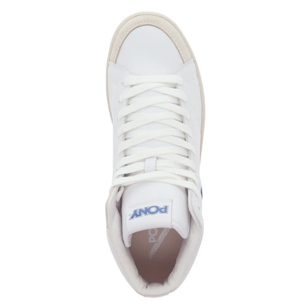 PONY Mens M-Pro High Genuine Leather and Suede Premium Lace Up Athletic Sneaker Shoe
