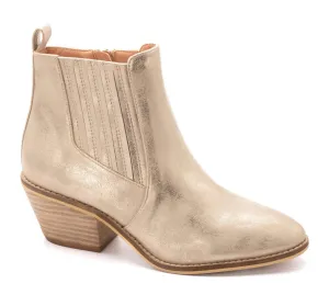 Potion Bootie In Gold Metallic