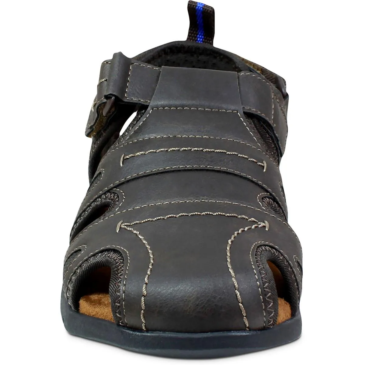 Rio Grande Mens Faux Leather Lightweight Fisherman Sandals