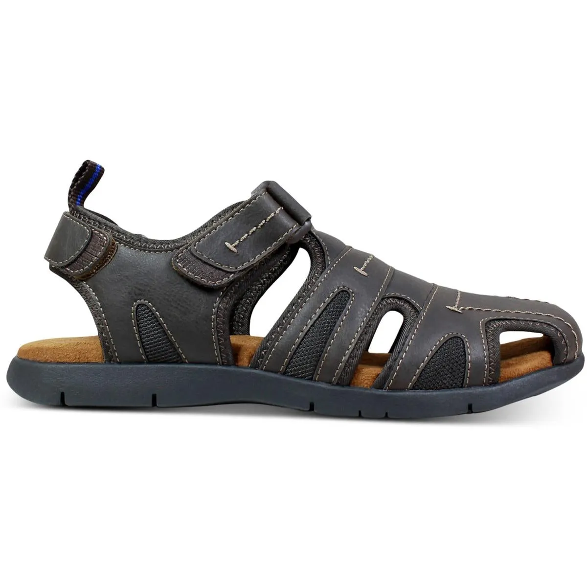 Rio Grande Mens Faux Leather Lightweight Fisherman Sandals