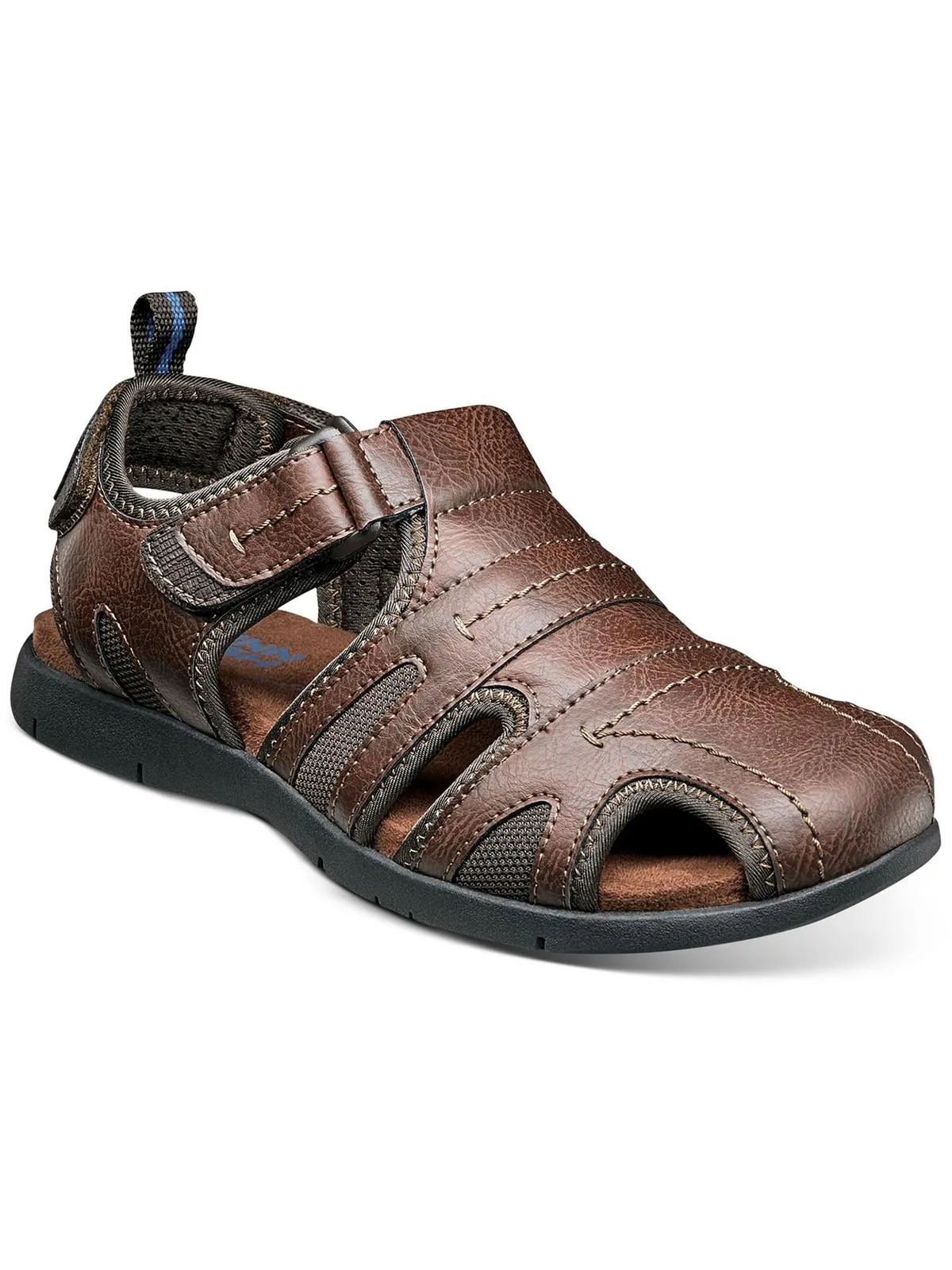 Rio Grande Mens Faux Leather Lightweight Fisherman Sandals