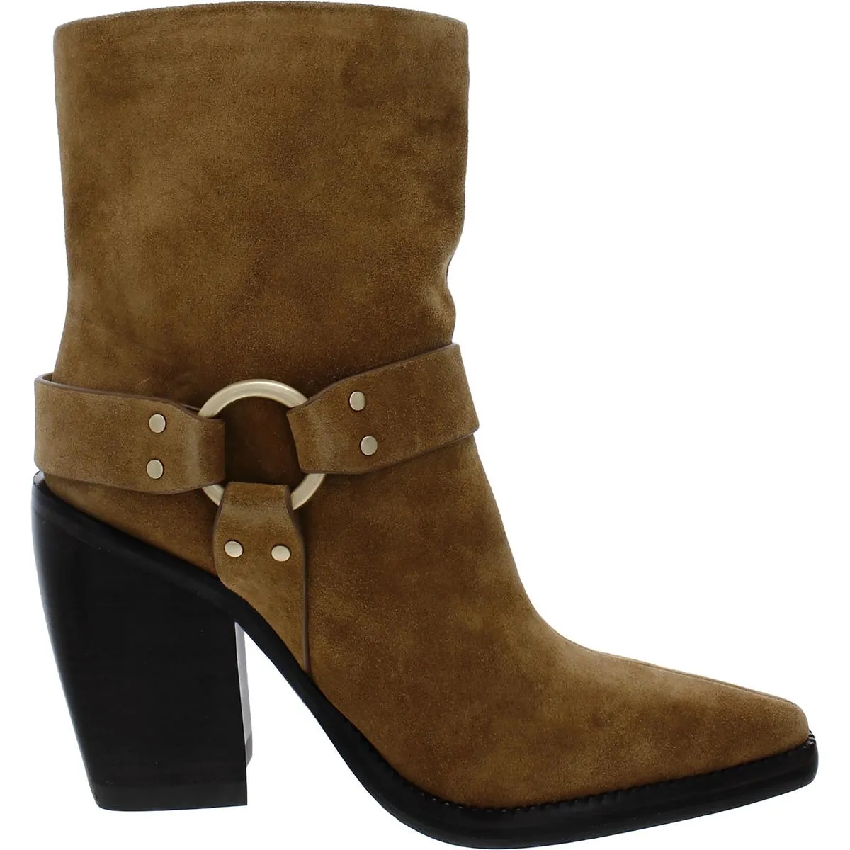 RIO WESTERN Womens Leather Pointed Toe Ankle Boots