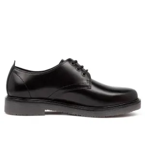 ROC BOOTS UNISEX SENIOR LUXE LEATHER BLACK SHOE