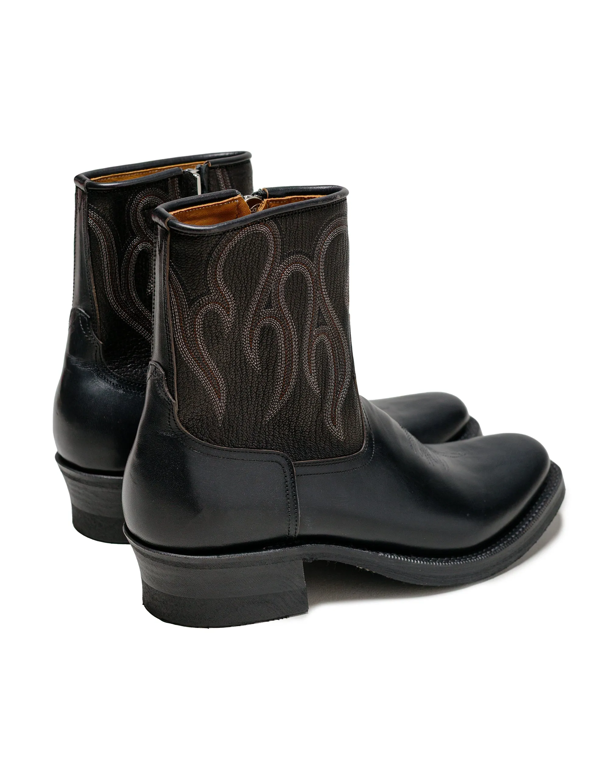 Rolling Dub Trio Loro Zip Black Flame Embroidery