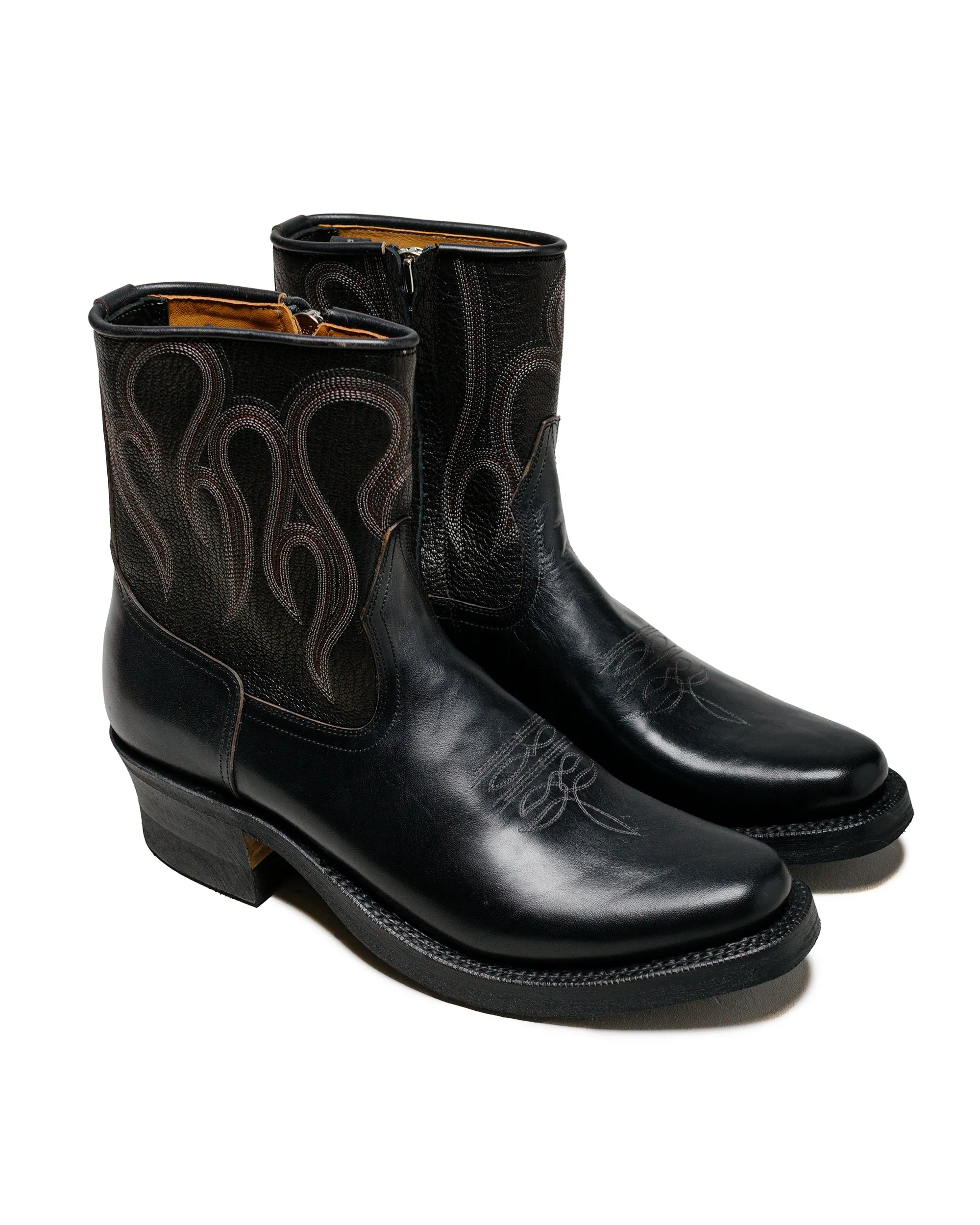 Rolling Dub Trio Loro Zip Black Flame Embroidery