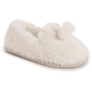 Rylee Mae Womens Bow Faux Fur Slide Slippers