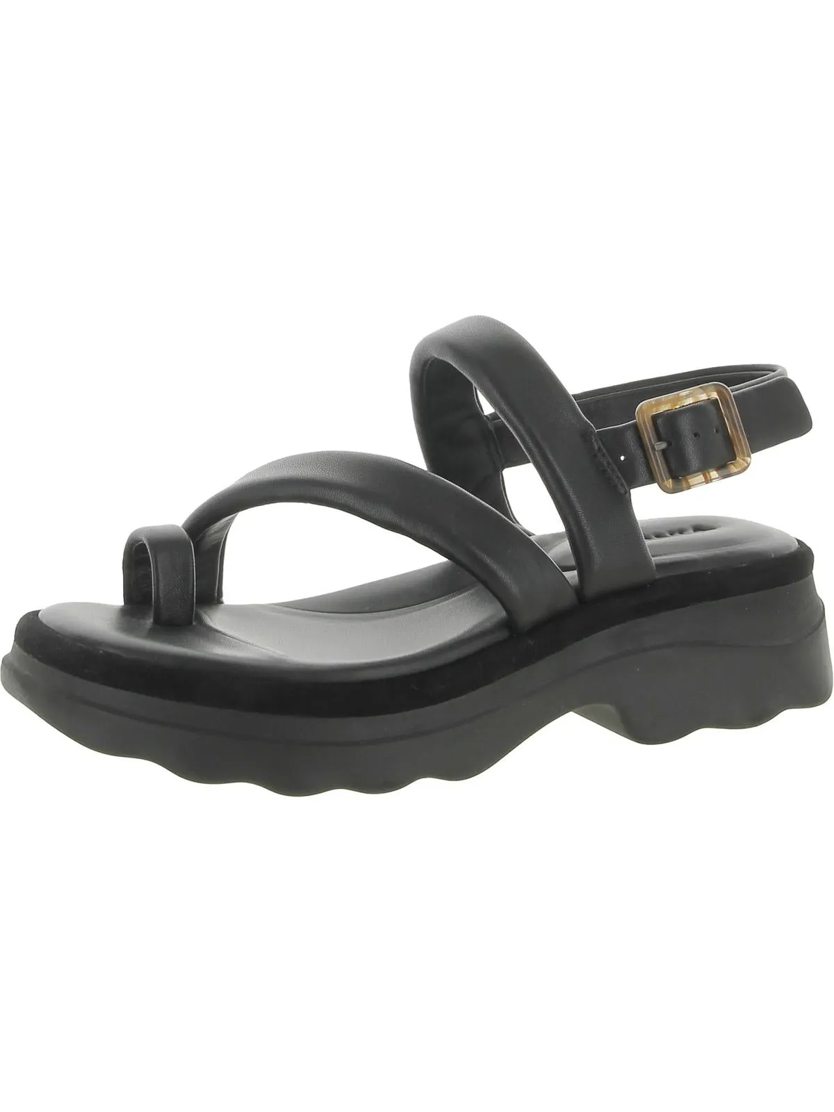 Santa Cruz Womens Leather Ankle Strap Platform Sandals