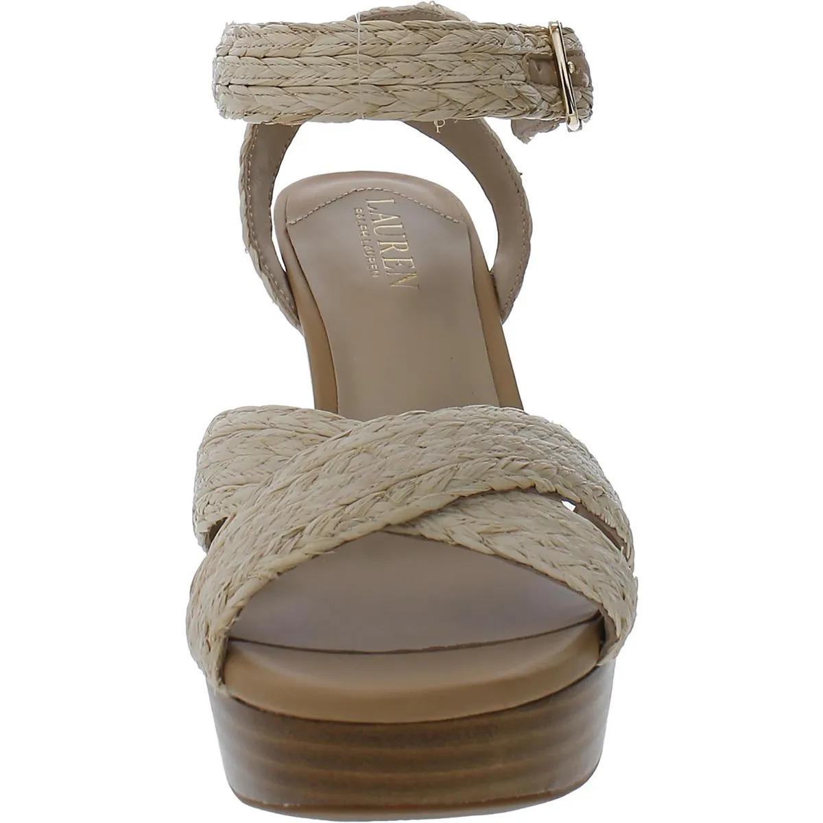 Sasha Womens Raffia Braided Slingback Sandals