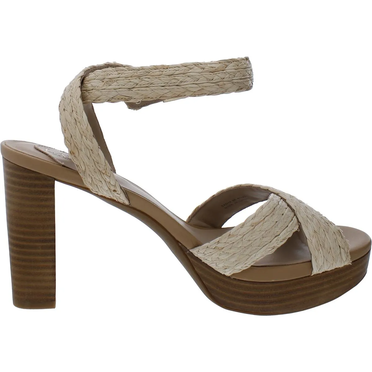 Sasha Womens Raffia Braided Slingback Sandals