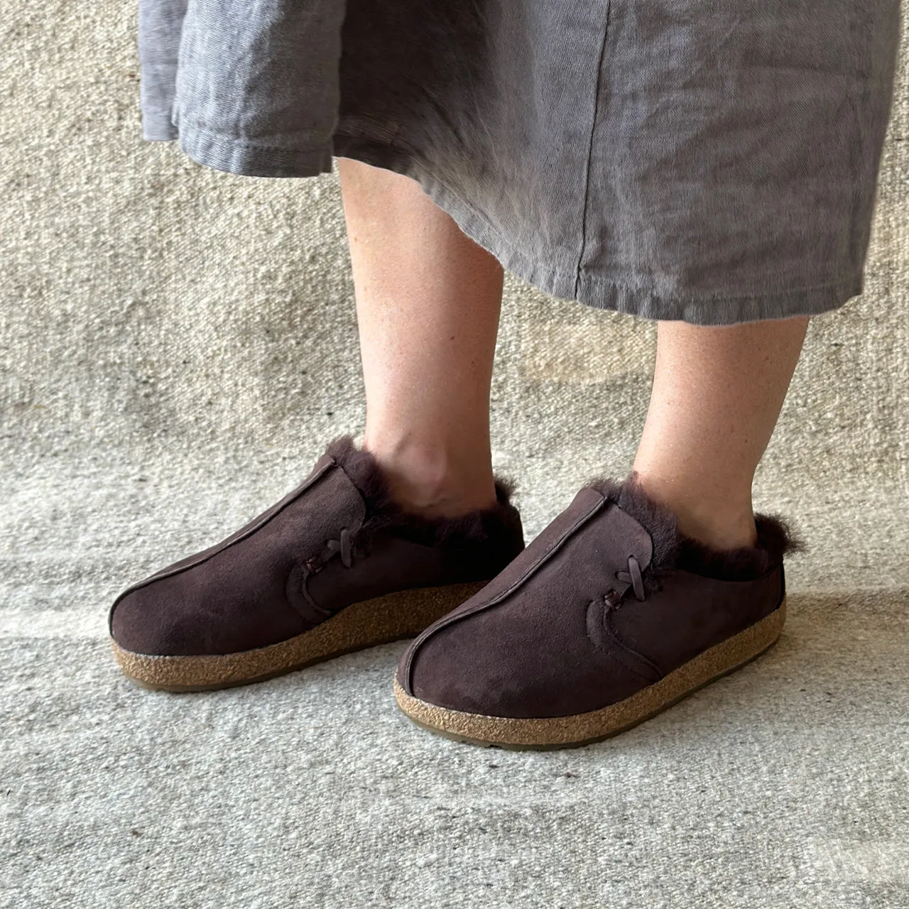 Sheepskin Clogs - Saskatchewan - Coffee AW24 (Adults 37-42)