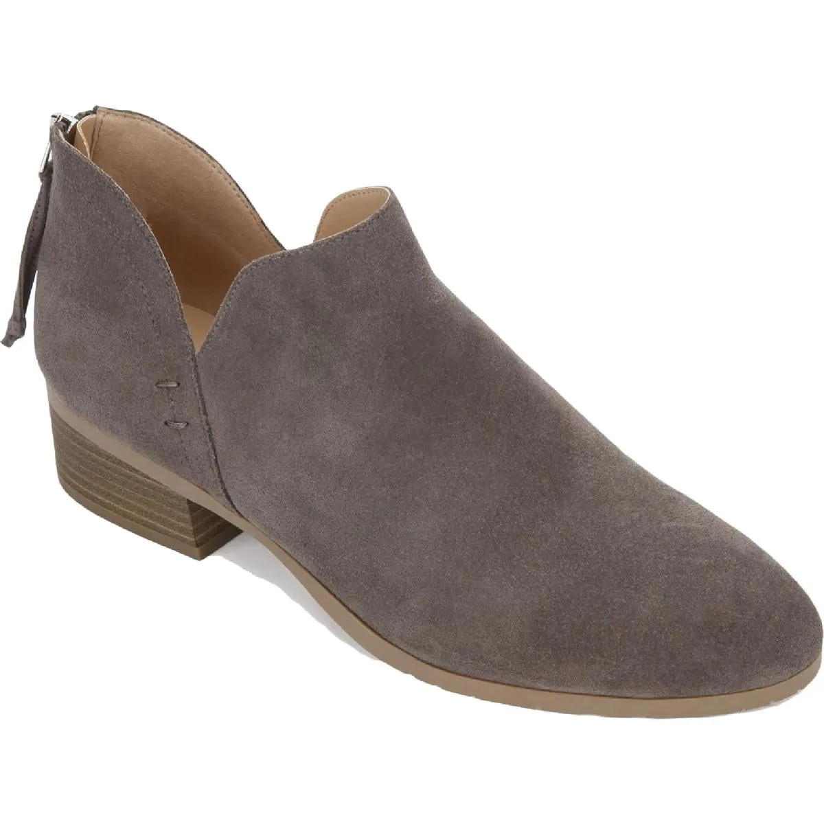 Side Skip Womens Padded Insole Block Heel Chelsea Boots