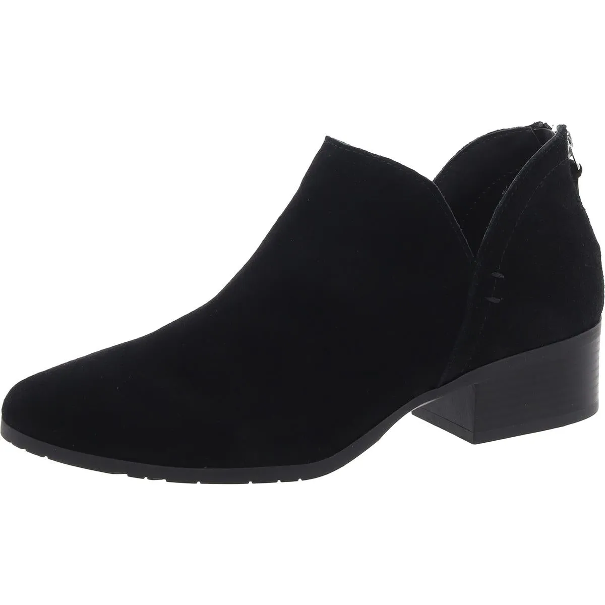 Side Skip Womens Padded Insole Block Heel Chelsea Boots