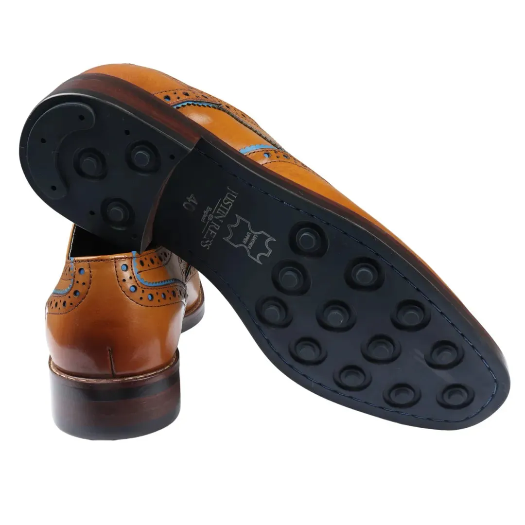 Simon Brogue Leather Shoes