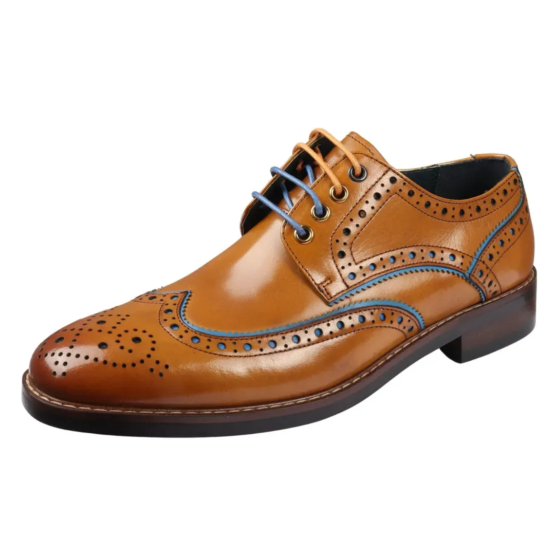 Simon Brogue Leather Shoes