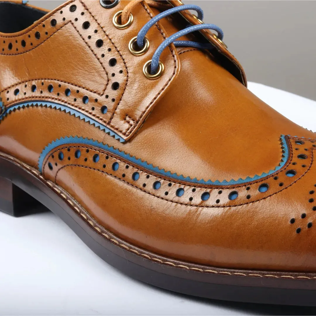 Simon Brogue Leather Shoes