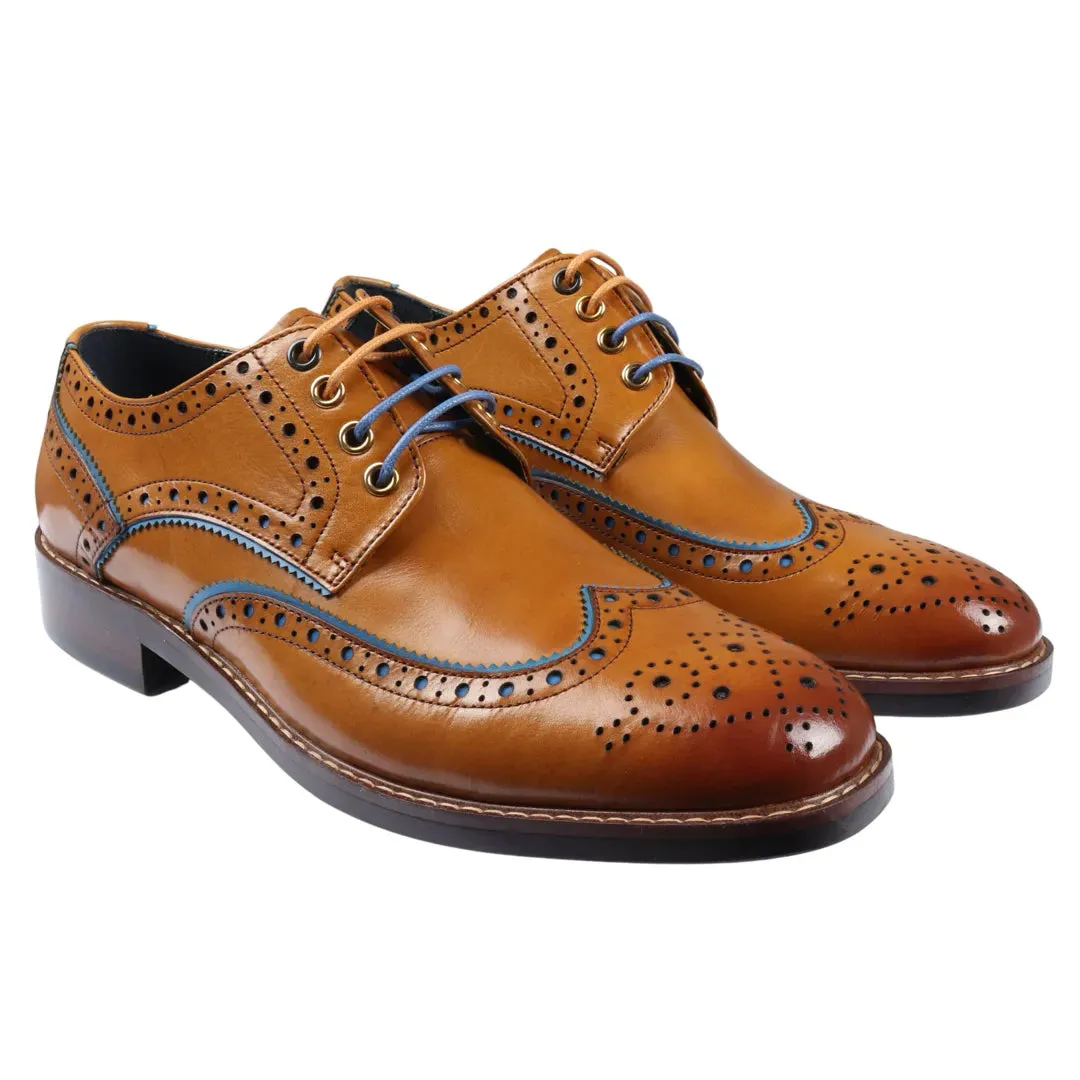 Simon Brogue Leather Shoes