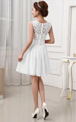 Sleeveless Sashes Knee-length Tank Slim Sexy Homecoming Dress