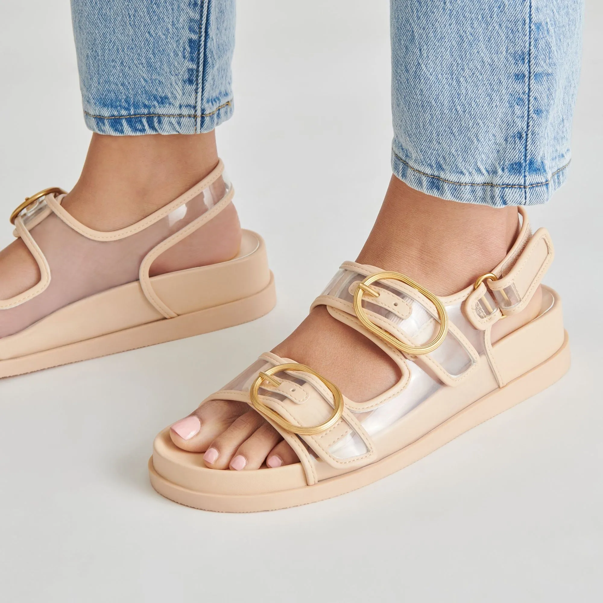 Starla Sandals Crystal Vinyl