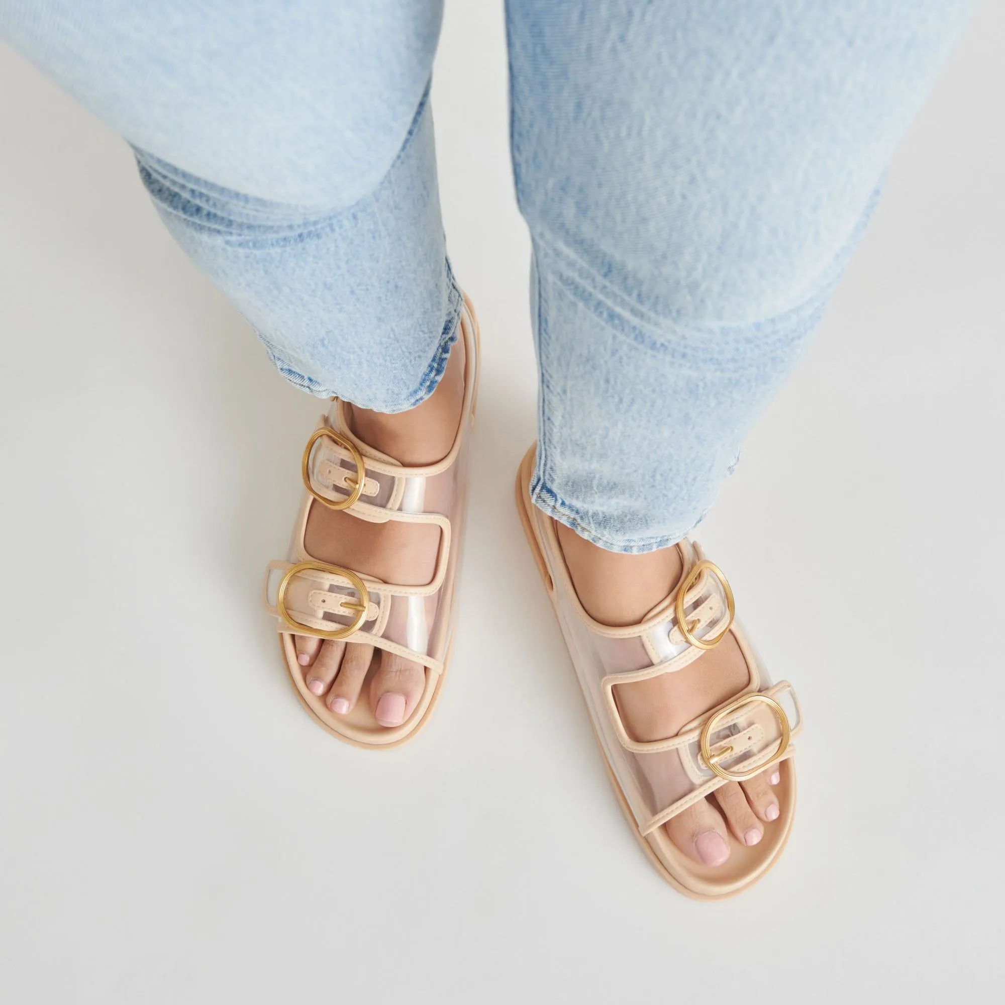 Starla Sandals Crystal Vinyl