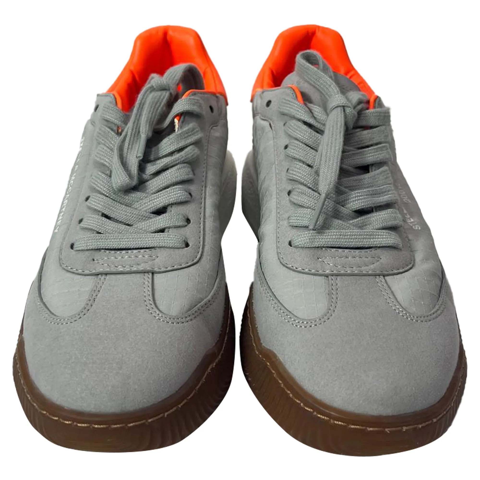 Stella Mccartney Loop Lace-Up Sneakers in Multicolor Polyester and Suede