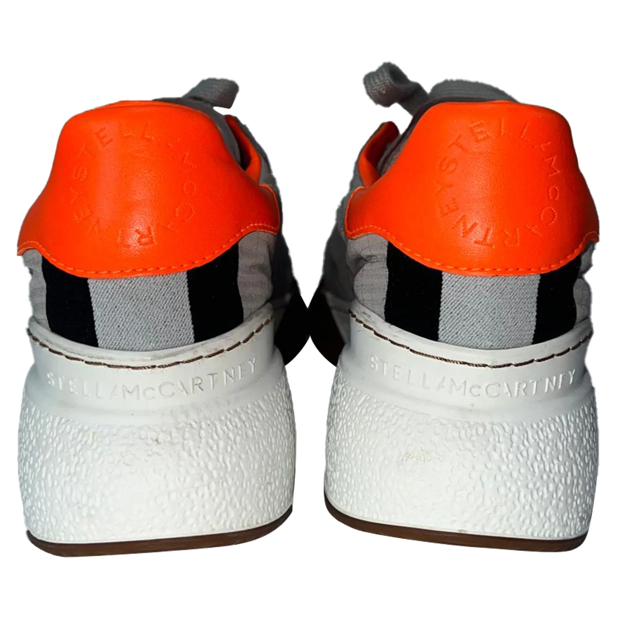 Stella Mccartney Loop Lace-Up Sneakers in Multicolor Polyester and Suede