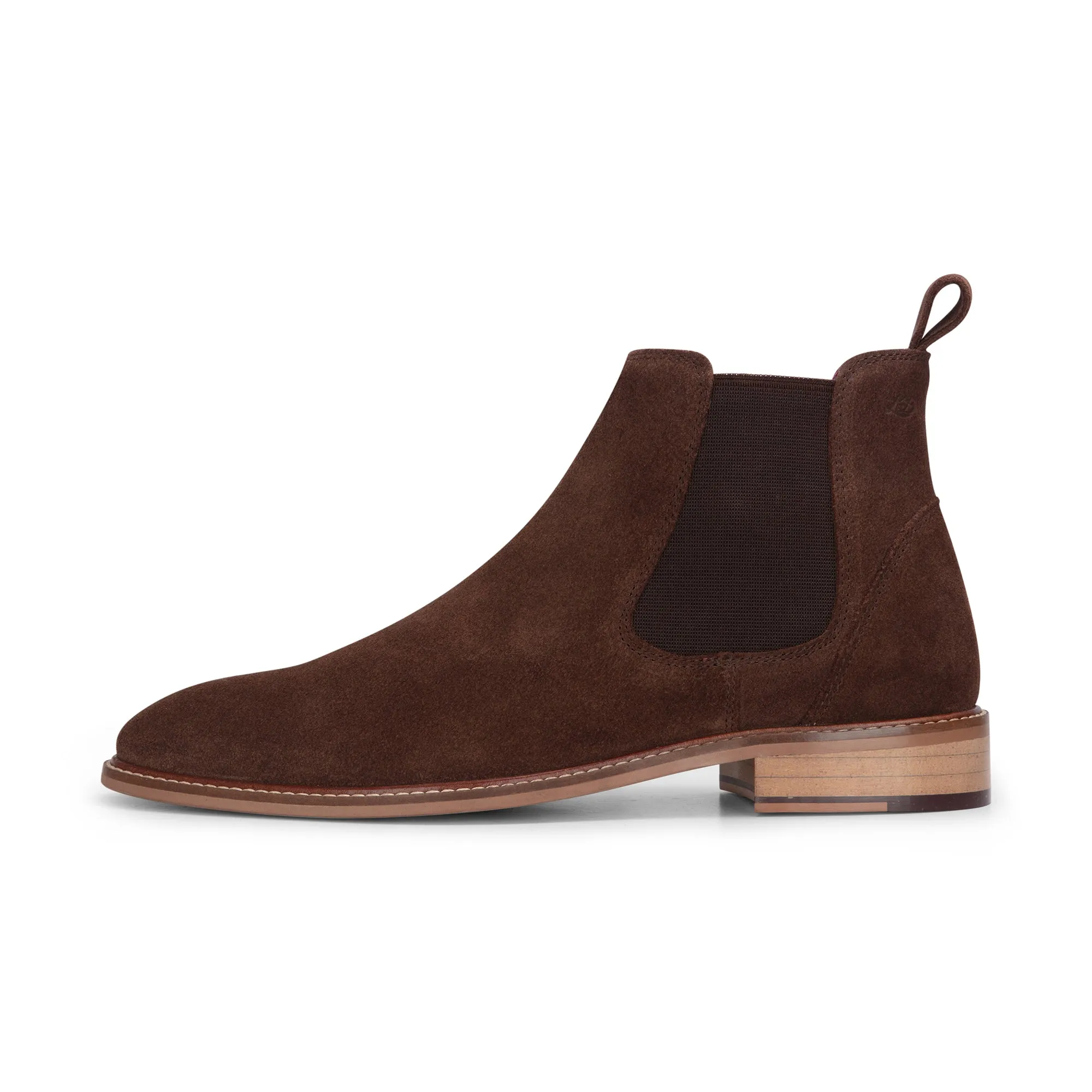 Suede Leather Slip On Chelsea Ankle Boots
