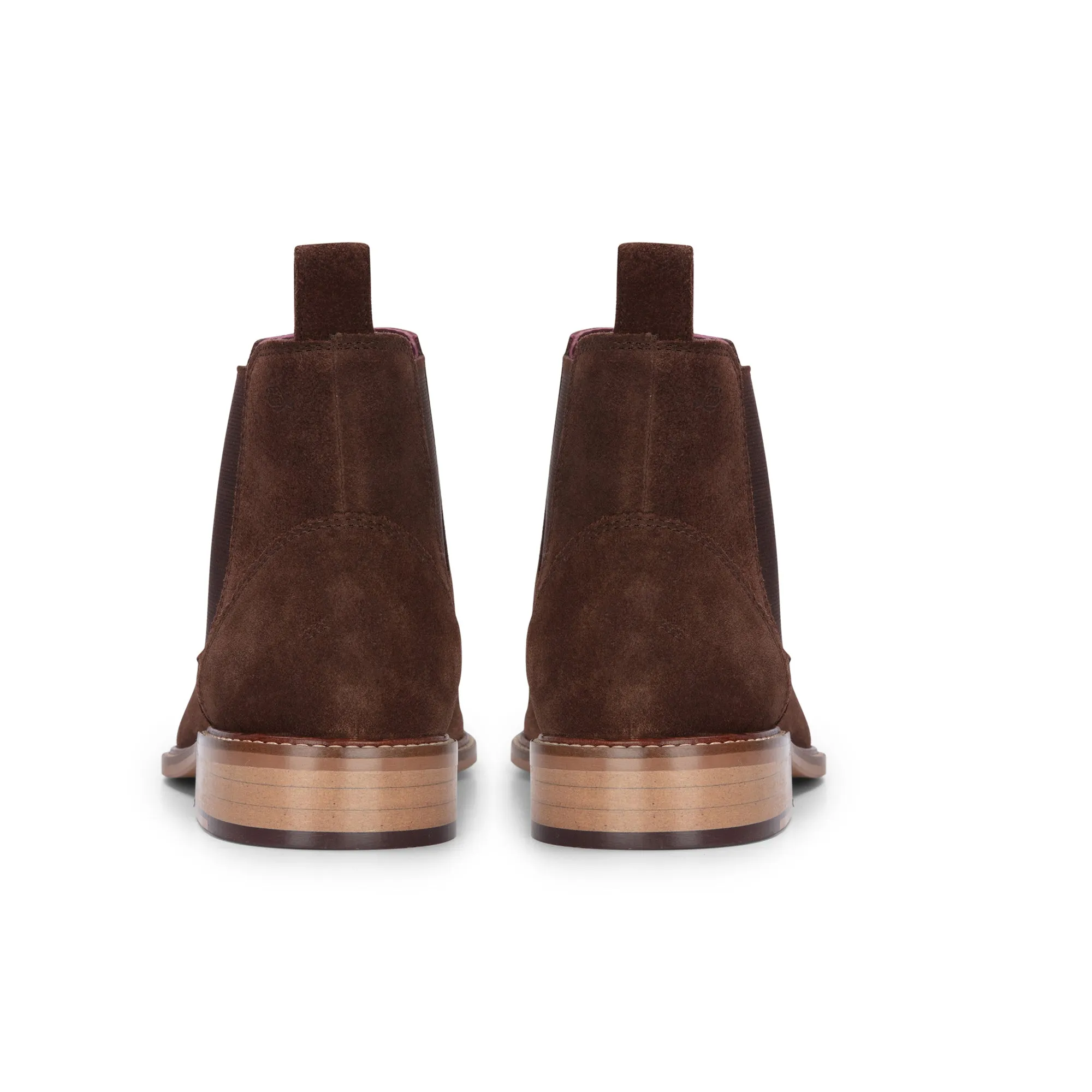 Suede Leather Slip On Chelsea Ankle Boots