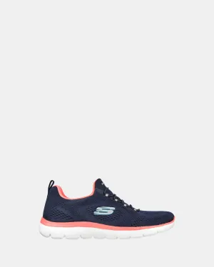 Summits-Perfect Views Navy/Neon Pink